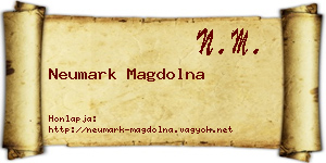 Neumark Magdolna névjegykártya